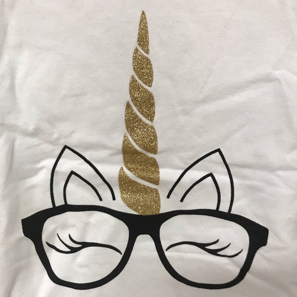 Little Girl Kids Toddler Unicorn Ruffle Sleeve Cotton Raglan Top T-Shirt… - Picture 5 of 6